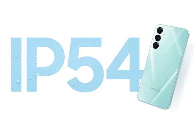 Samsung Galaxy A16 5G mendukung sertifikasi IP rating IP54.