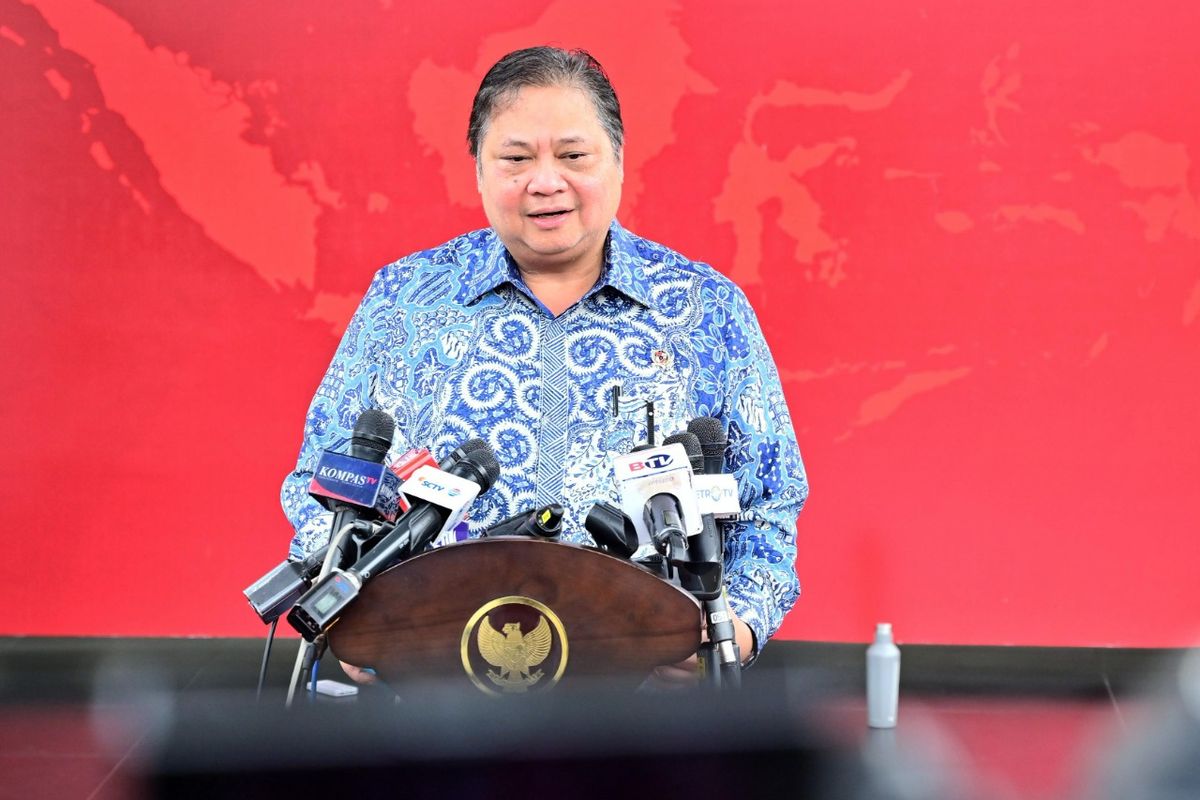 Menteri Koordinator (Menko) Bidang Perekonomian Airlangga Hartarto di Kompleks Istana Kepresidenan, Selasa (27/2/2024).
