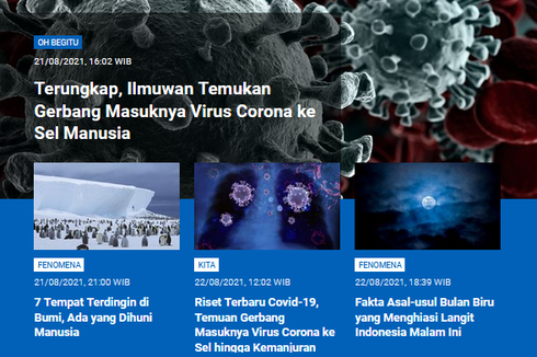 [POPULER SAINS] Glycans, Gerbang Masuknya Virus Corona ke Sel | Fakta Bulan Biru