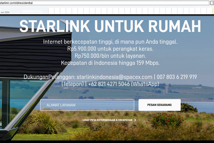 Arsip dari web archive menunjukkan bahwa halaman situs Starlink sempat menunjukkan bahwa kecepatan internet Starlink akan dibatasi menjadi 159 Mbps. 