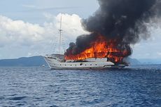 Kapal Wisata Oceanik Terbakar di Raja Ampat, Semua Wisatawan dan ABK Selamat