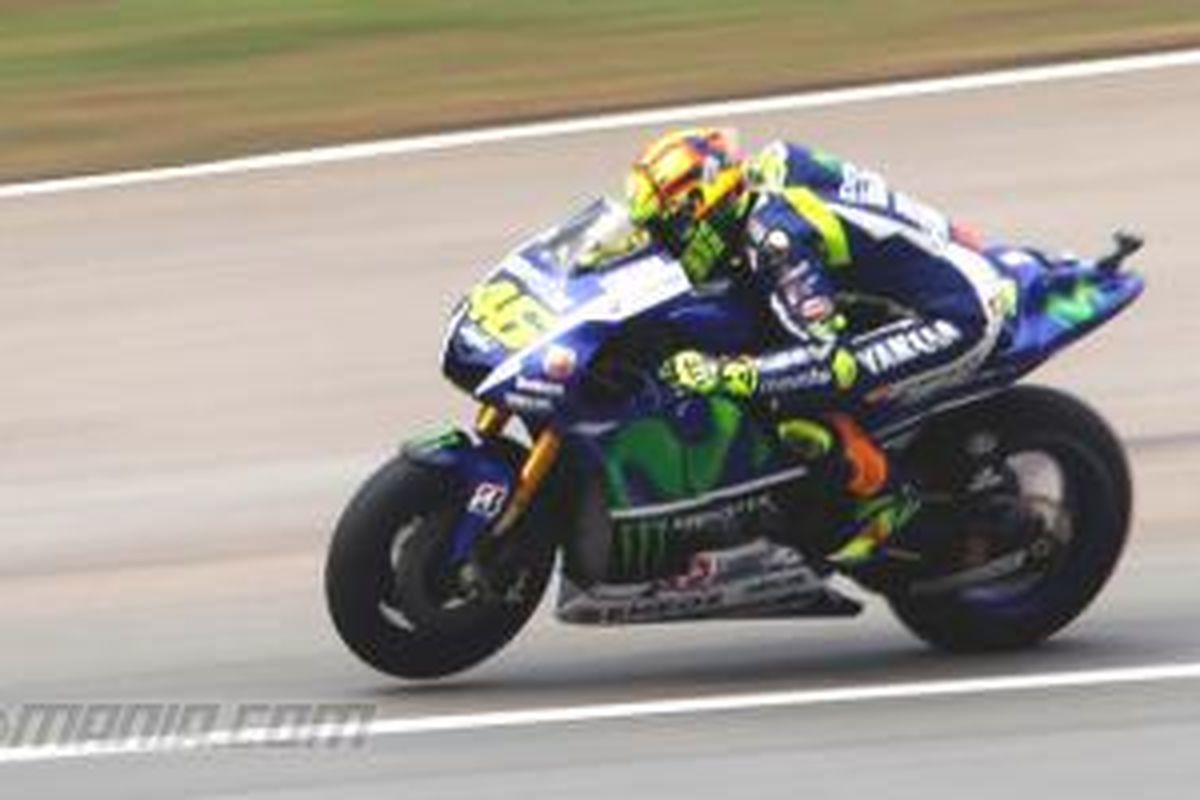 Penamppilan Valentino Rossi pada MotoGP seri ke-17 di Sirkuit Sepang, Malaysia.