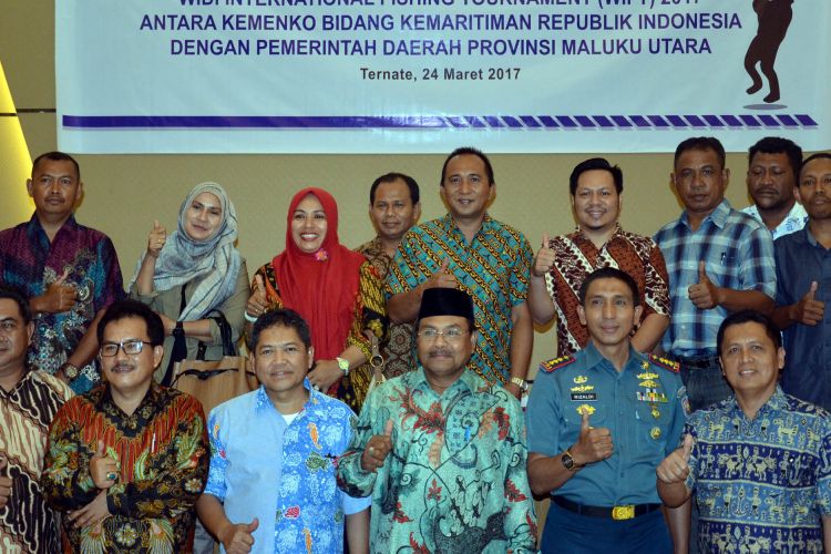 Rapat teknis persiapan penyelenggaraan ivent WIFT 2017 antara Kemenko Bidang Kemaritiman RI dengan Pemprov Maluku Utara di Ternate, Jumat (24/3/2017)