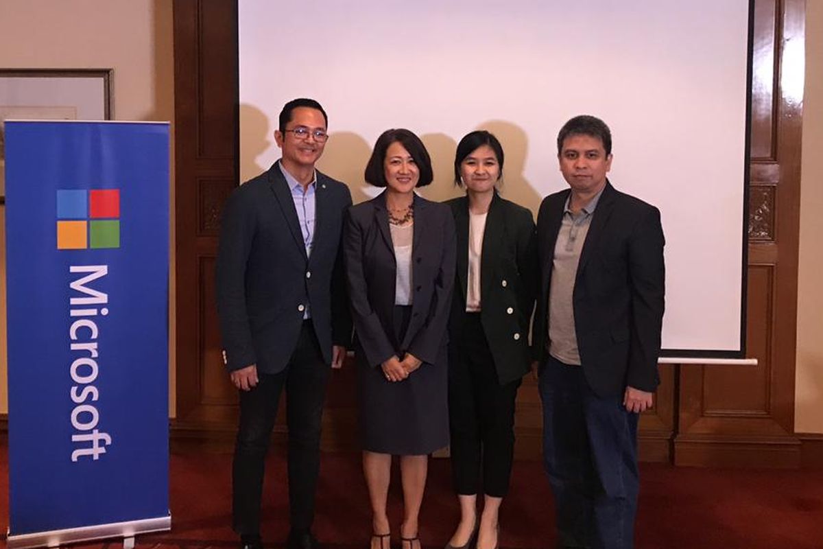 Pembicara diskusi soal kepercayaan konsumen terkait layanan digital di Jakarta, Rabu (26/6/2019).