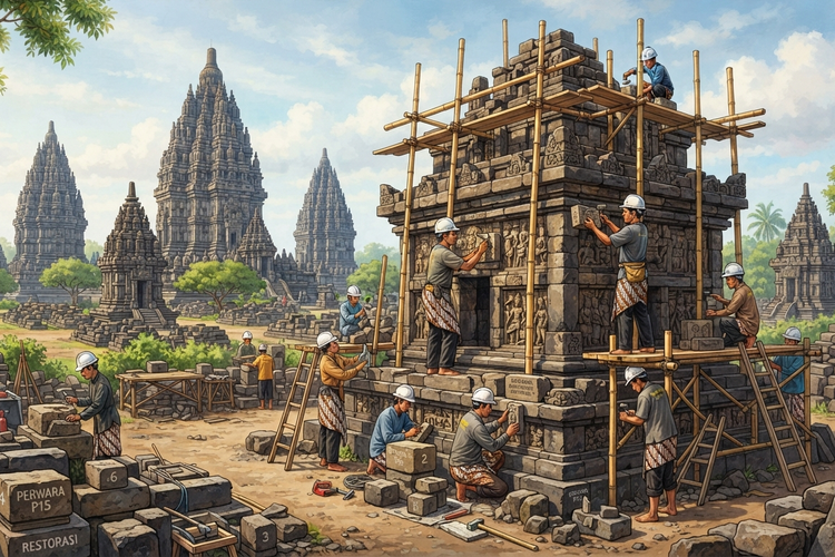 Pemugaran Perwara Prambanan Ditarget Rampung Tahun 2029, Apakah Realistis? 