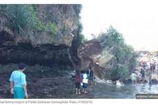 Beckhoe Sulit Pecah Batu di Pantai Sadranan, Sesepuh Bakar Dupa