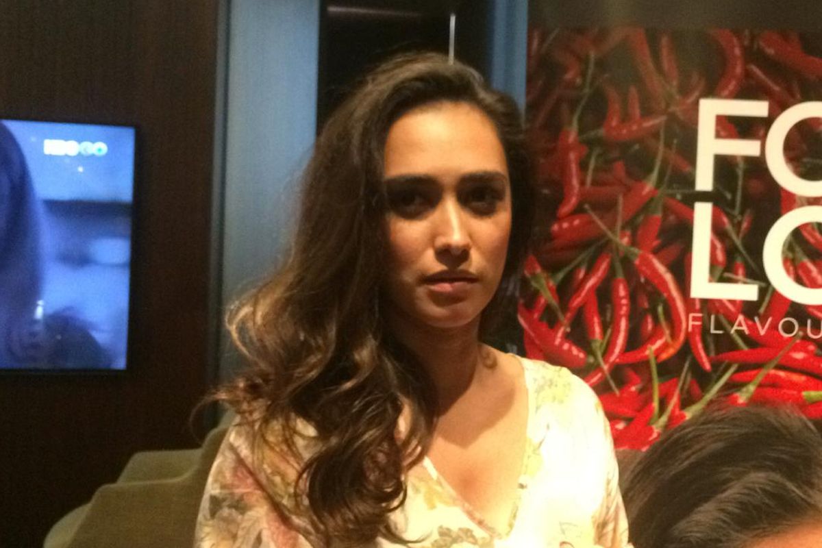 Alexandra Gottardo dalam jumpa pers peluncuran Serial drama antologi HBO, Food Lore di Grand Hyatt, Thamrin, Jakarta Pusat, Kamis, (24/10/2019)