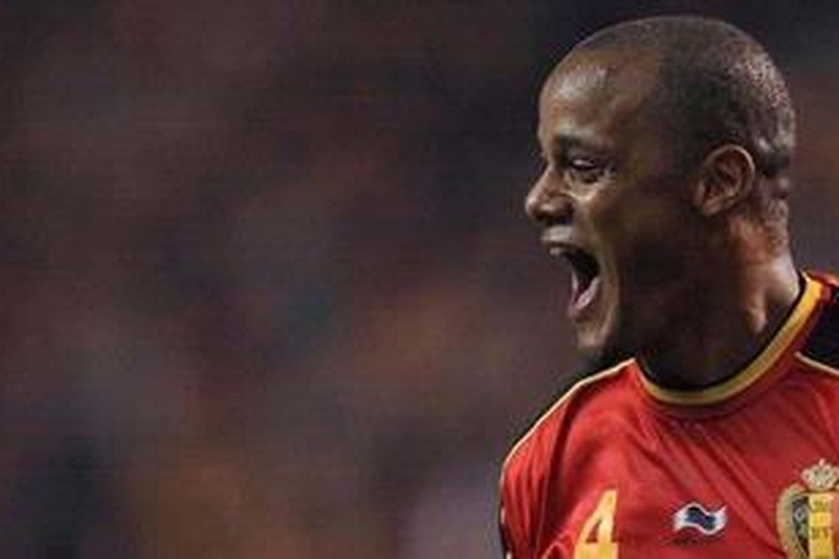 Kapten Manchester City asal Belgia, Vincent Kompany. 