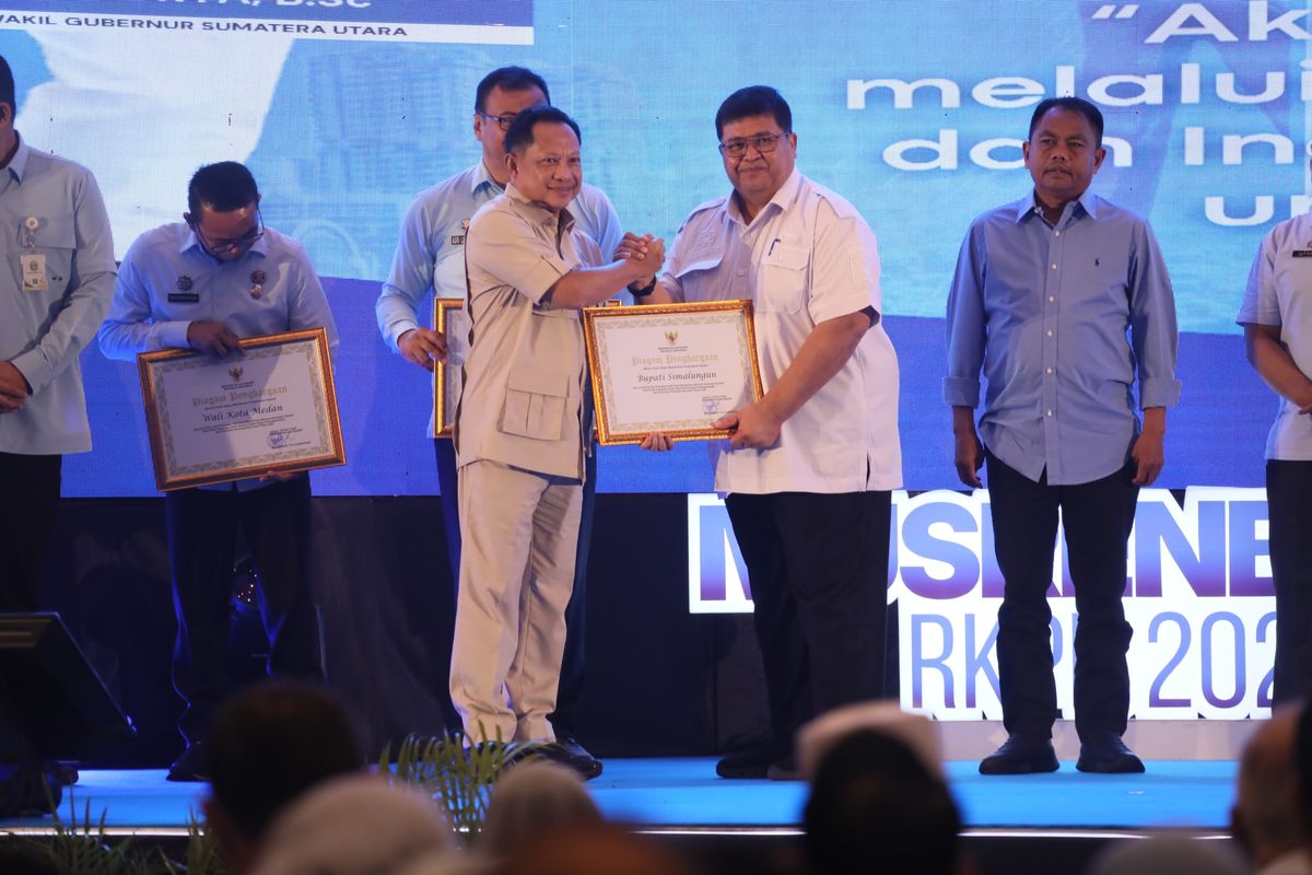 Mendagri Muhammad Tito Karnavian dalam Musyawarah Perencanaan Pembangunan (Musrenbang) Sumut 2027 di Medan, Rabu (22/4/2026). Dok. Kemendagri