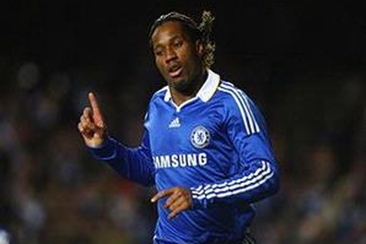Striker Chelsea, Didier Drogba.