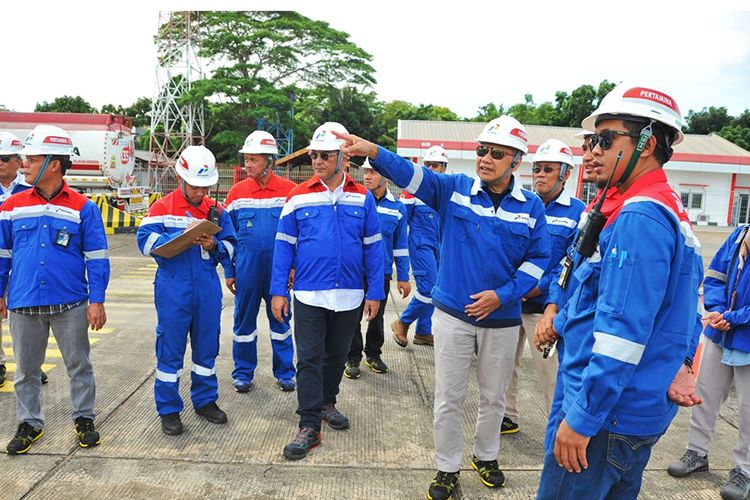 BPH Migas pantau pasokan dan distribusi LPG di Terminal LPG Tanjung Sekong, Provinsi Banten, Kamis (6/4/2023).