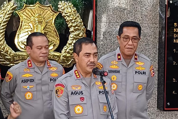 Kepala Badan Reserse Kriminal (Kabareskrim) Polri Komjen Agus Andrianto di Mabes Polri, Jakarta, Senin (26/6/2023).