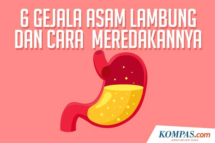 Infografik 6 Gejala Asam Lambung Dan Cara Meredakannya