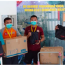 Priskila Donasi Paket Wewangian untuk Nakes di RS Darurat Wisma Atlet