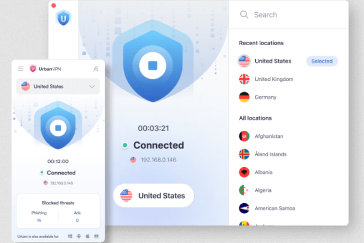 Ilustrasi Urban VPN.
