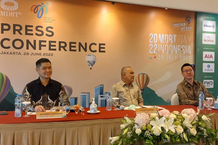 Konferensi Pers Million Dollar Round Table (MDRT) Indonesia, Selasa (28/6/2022).