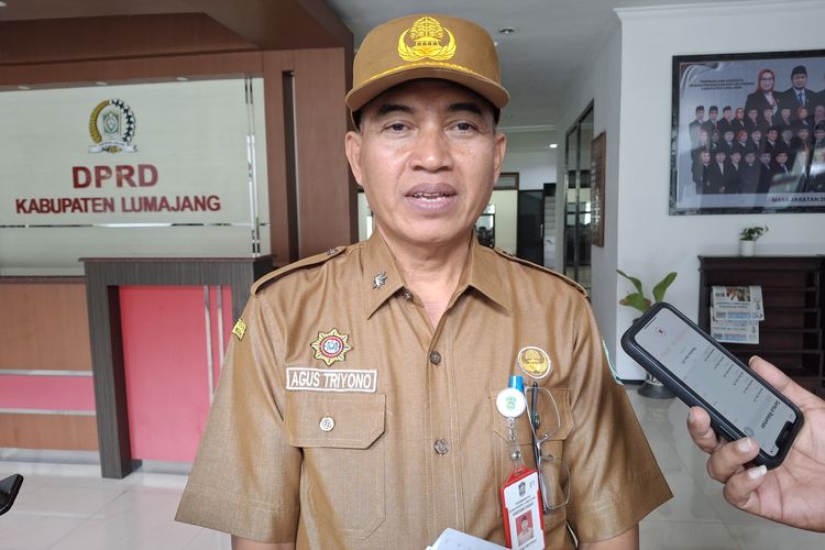 Sekda Kabupaten Lumajang Agus Triyono di Kantor DPRD Lumajang, Rabu (5/2/2025)