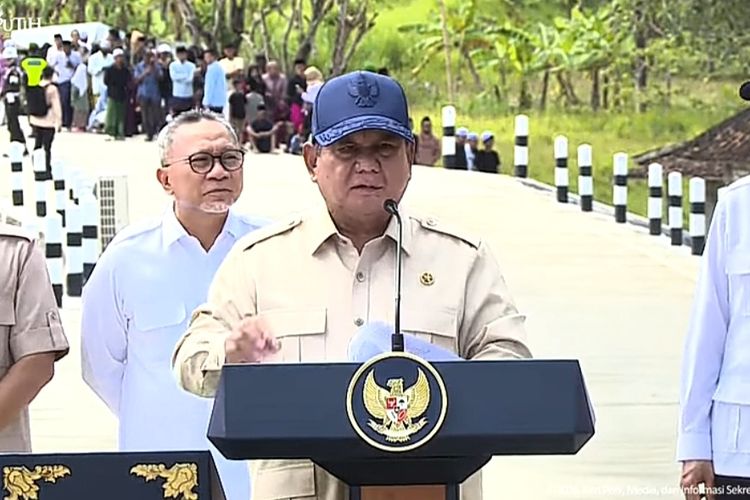 Prabowo Resmikan Jalan Daerah di 37 Provinsi, Totalnya 1.151 Kilometer