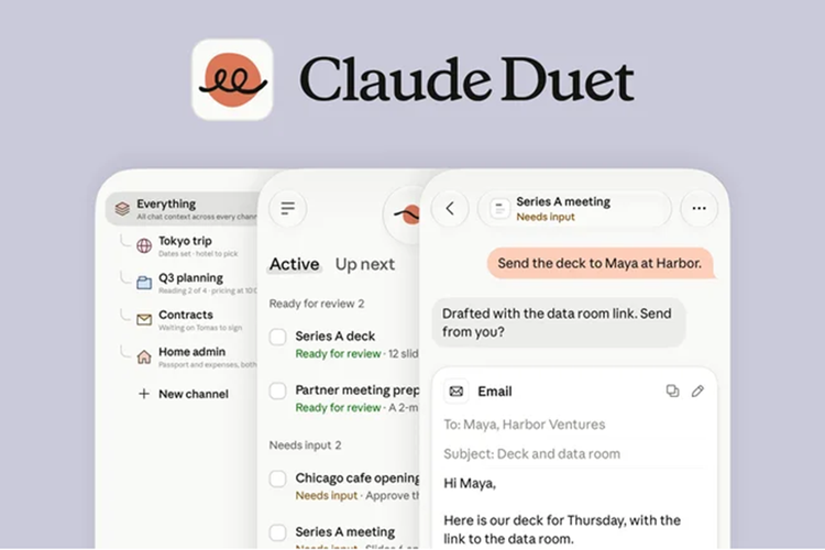 Anthropic Umumkan Claude Duet, Agen AI Penantang Meta Muse dan OpenAI Dots