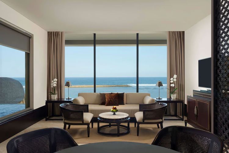 Ilustrasi Ocean Front Prestige Suite di The Apurva Kempinski Bali di Nusa Dua.