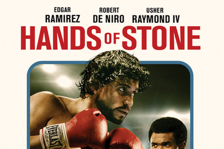 Robert De Niro, Usher, and Edgar Ramirez in Hands of Stone (2016)