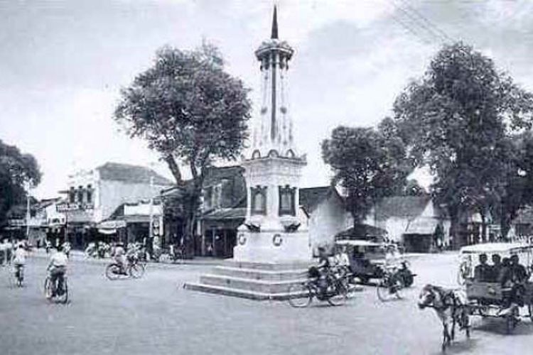 Potret Tugu Jogja di masa lalu.