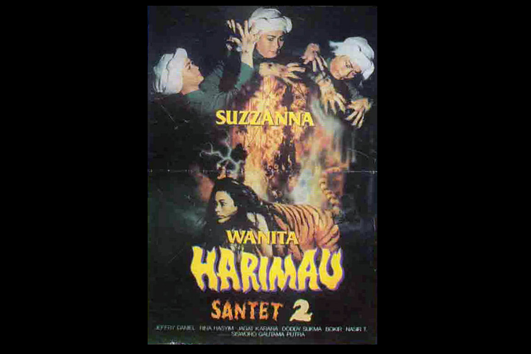 Suzzanna kembali berperan sebagai dukun santet Katemi, dalam film horor klasik Santet 2: Wanita Harimau (1989).