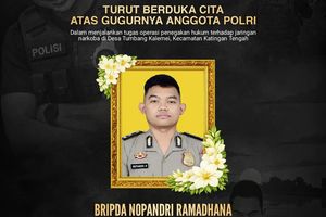 Sosok Bripda Nopandri, Polisi yang Gugur Usai Operasi Narkoba di Katingan