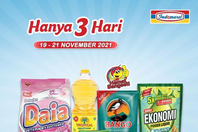 Katalog promo Indomaret periode 19-21 November 2021.