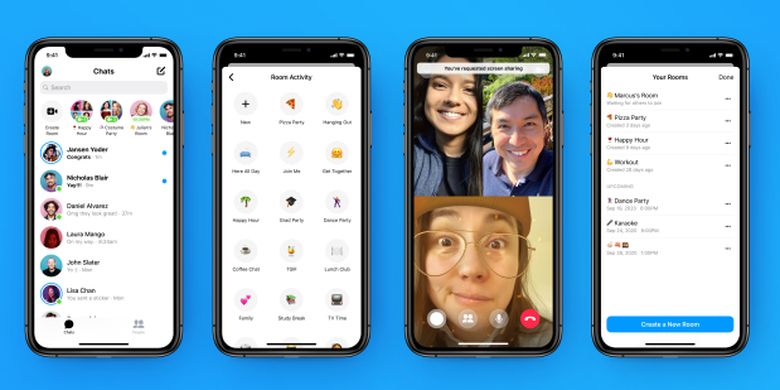 Messenger Rooms bisa membuat ruang obrolan yang terjadwal