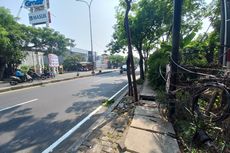 Sempat Macet Imbas Tiang Miring, Arus Lalu Lintas di Jalan Ir Juanda Ciputat Kembali Lancar