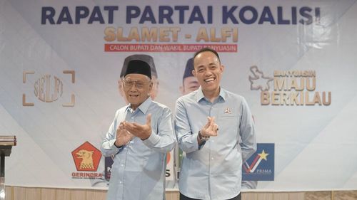 Pilkada Banyuasin, Pasangan Slamet-Alfi Dapat Dukungan 6 Partai