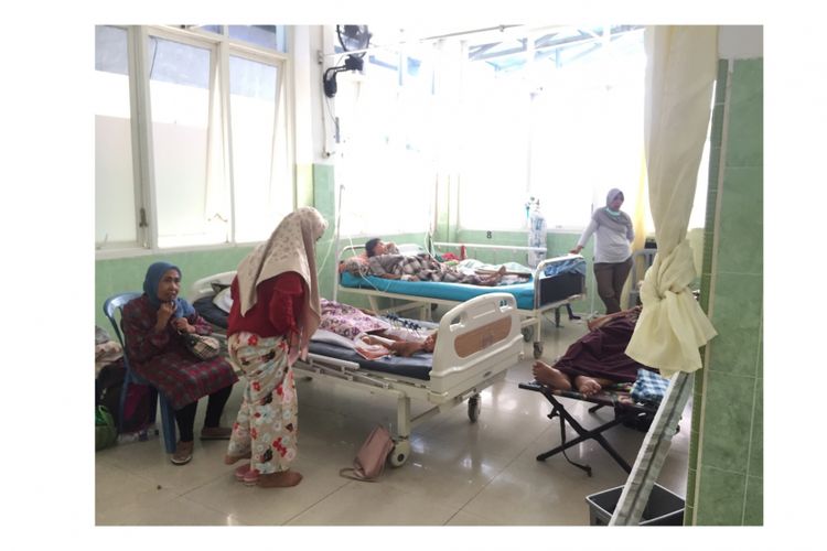 Ruang UGD Rumah Sakit Wirabuana, Palu Timur, Sulawesi Tengah, Jumat (5/10/2018).
