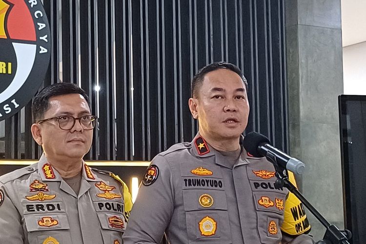 Kepala Biro Penerangan Masyarakat Divisi Humas Polri Brigjen Trunoyudo Wisnu Andiko di Mabes Polri, Jakarta, Rabu (6/3/2024).