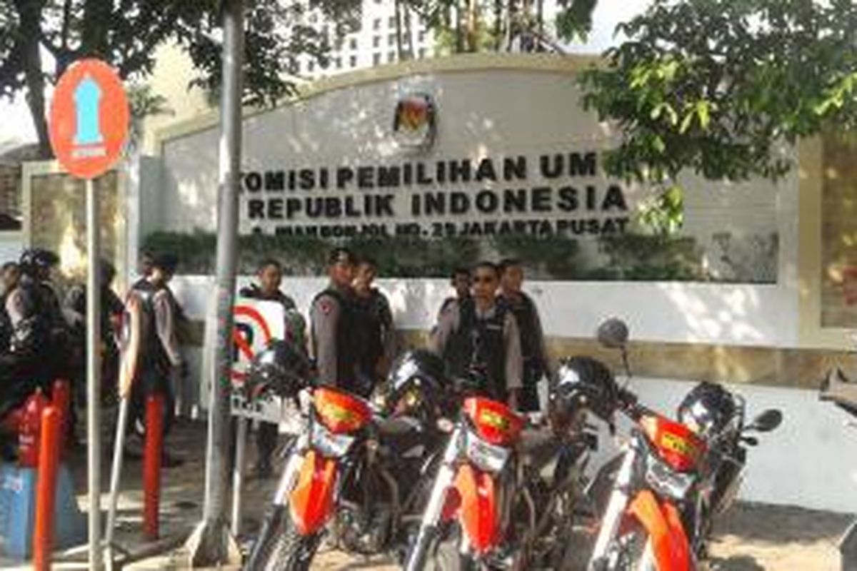 Gedung Komisi Pemilihan Umum (KPU), Jalan Imam Bonjol, Jakarta Pusat, Selasa (22/7/2014).