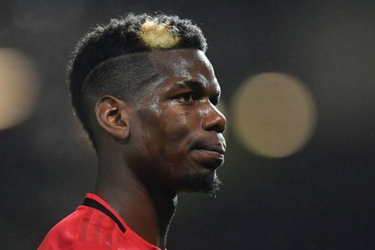 Gelandang Manchester United (Man United) Paul Pogba.