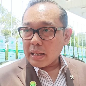 Wakil Menteri Investasi dan Hilirisasi/Wakil Kepala Badan Koordinasi Penanaman Modal (BKPM) Todotua Pasaribu di JCC, Senayan, Jakarta, Jumat (10/10/2025). 
