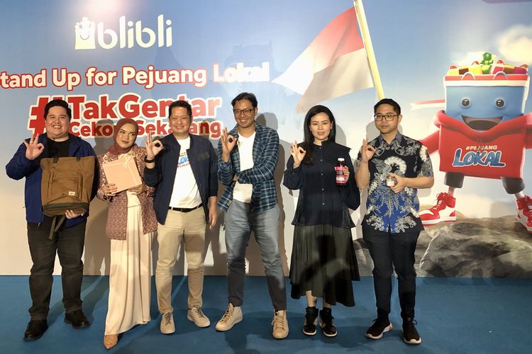 Konferensi pers Blibli Pejuang Lokal di Jakarta.