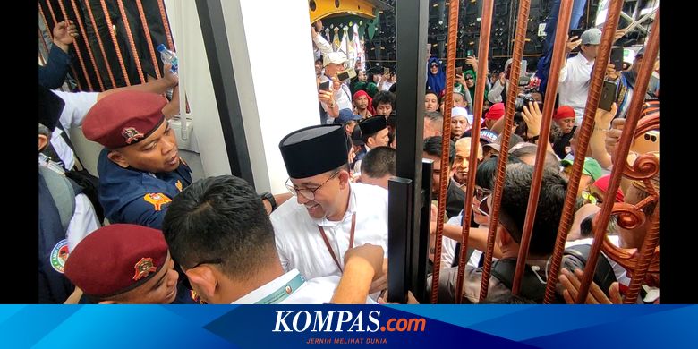 Sempat Kesulitan, Anies Akhirnya Berhasil Masuk Kantor KPU RI