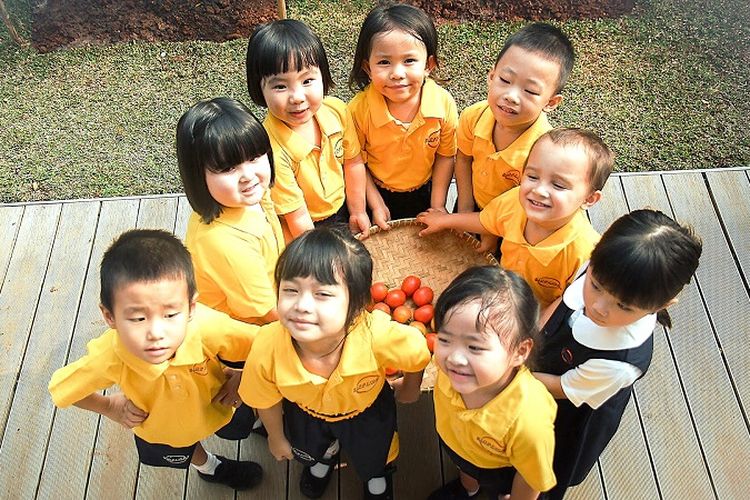 Siswa-siswa preschool Sinarmas World Academy.
