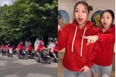 Viral Video Kurir Berjaket Merah Konvoi di Jalan Raya, Ternyata Sedang Antar Paket ke Rumah Sisca Kohl