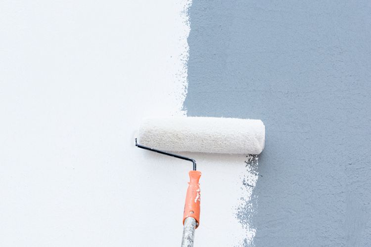 Ilustrasi cat putih.