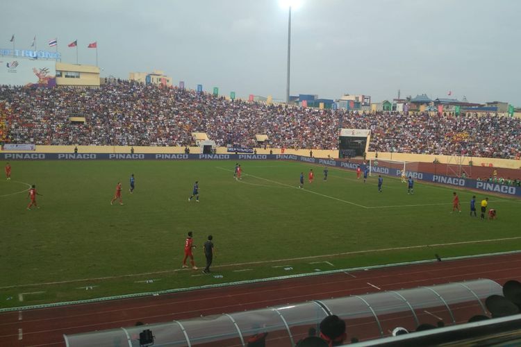 Duel semifinal SEA Games 2021 Timnas Indonesia vs Thailand berlangsung di Stadion Nam Dinh, Vietnam, Kamis (19/5/2022). Kick-off 16.00 WIB.
