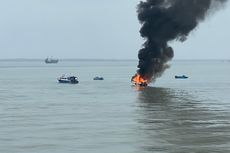 Speedboat Terbakar Diduga Korslet Mesin, Motoris dan ABK Terluka Bakar