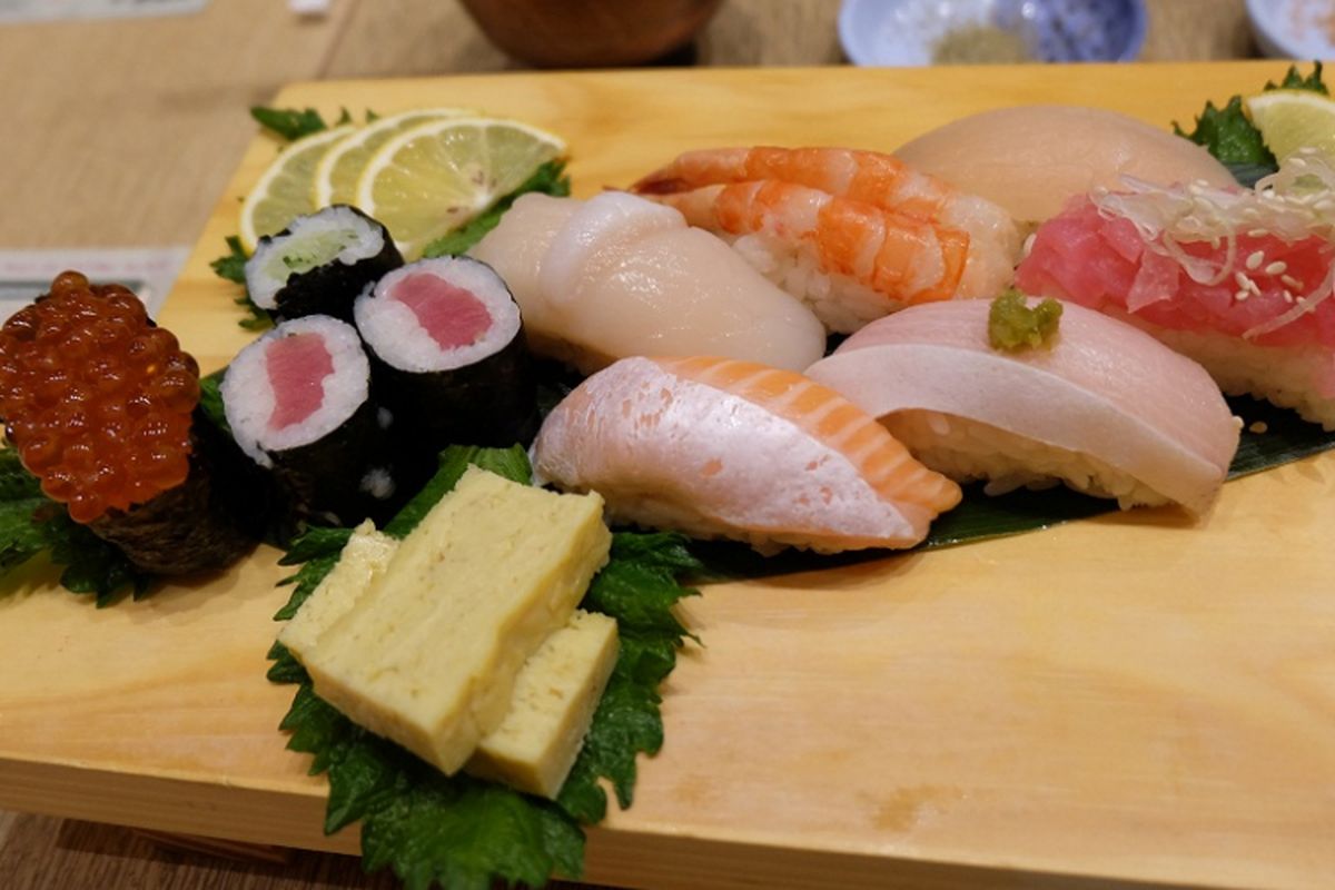 Natsu Sushi Set, di Itacho Sushi. 