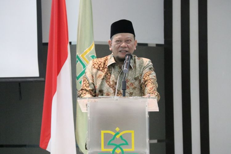 Ketua DPD RI La Nyalla Mahmud Mattalitti saat menjadi keynote speaker di IAIN Jember 