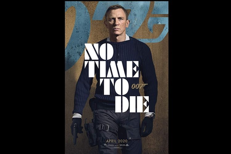 Poster film James Bond: No Time to Die.