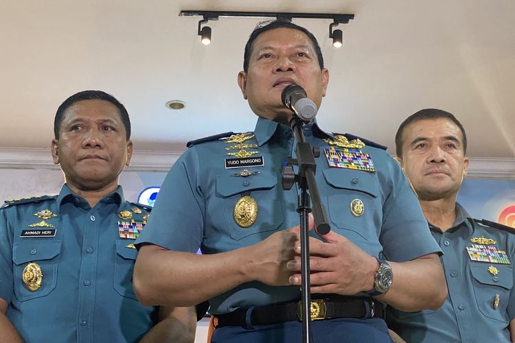 Kepala Staf Angkatan Laut (KSAL) Laksamana Yudo Margono di Mabesal, Jakarta, Rabu (8/6/2022).