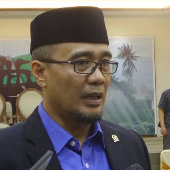 Sekretaris Fraksi Partai Hanura di DPR, Dadang Rusdiana di Kompleks Parlemen, Senayan, Jakarta, Rabu (7/6/2017).