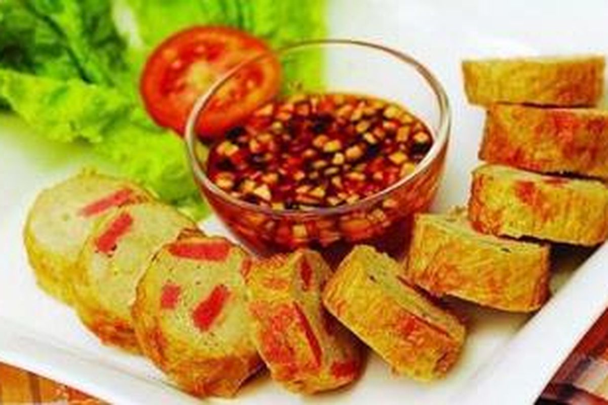 Ikan Gulung Isi Kembang Tahu